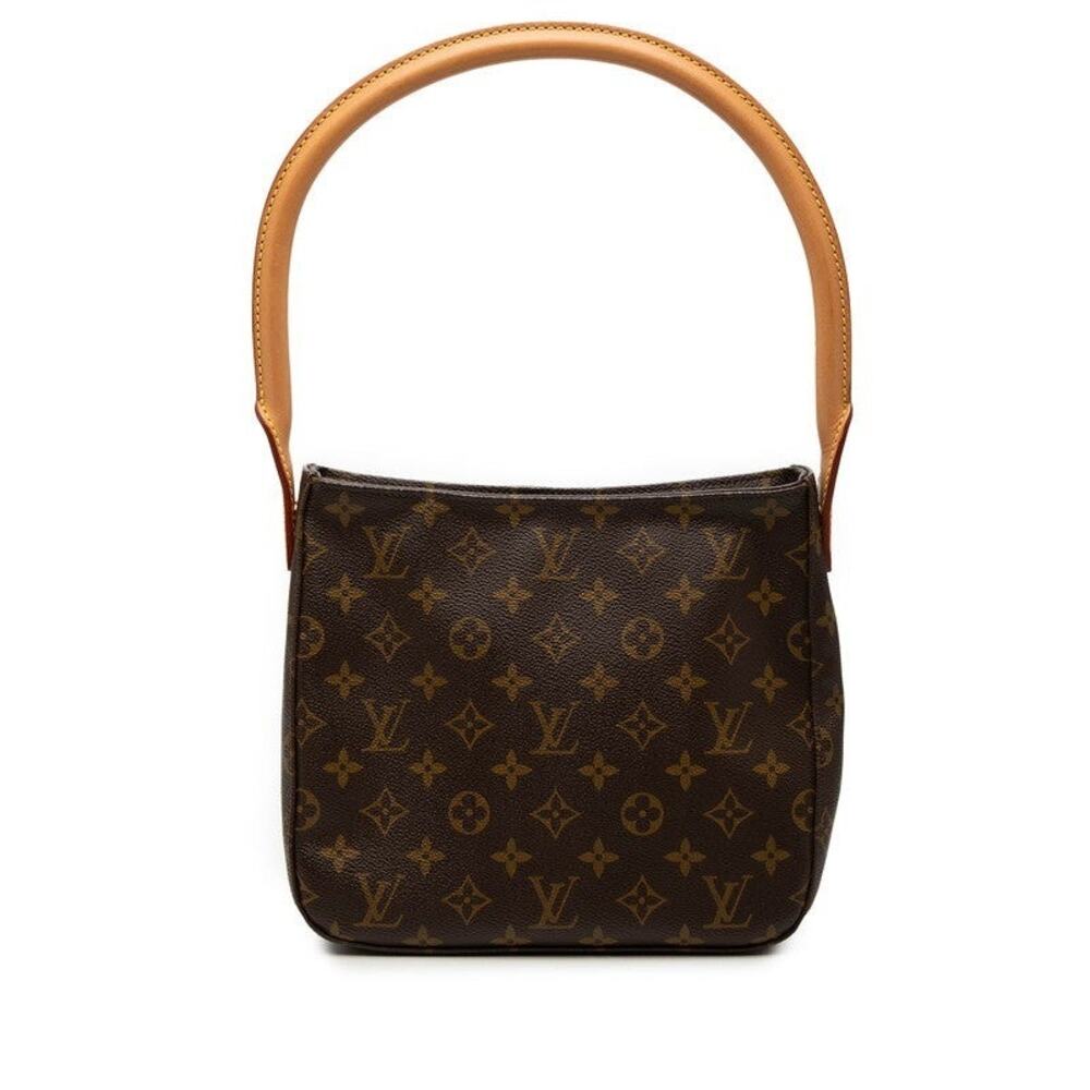 Louis Vuitton Monogram Looping MM Shoulder Bag Brown